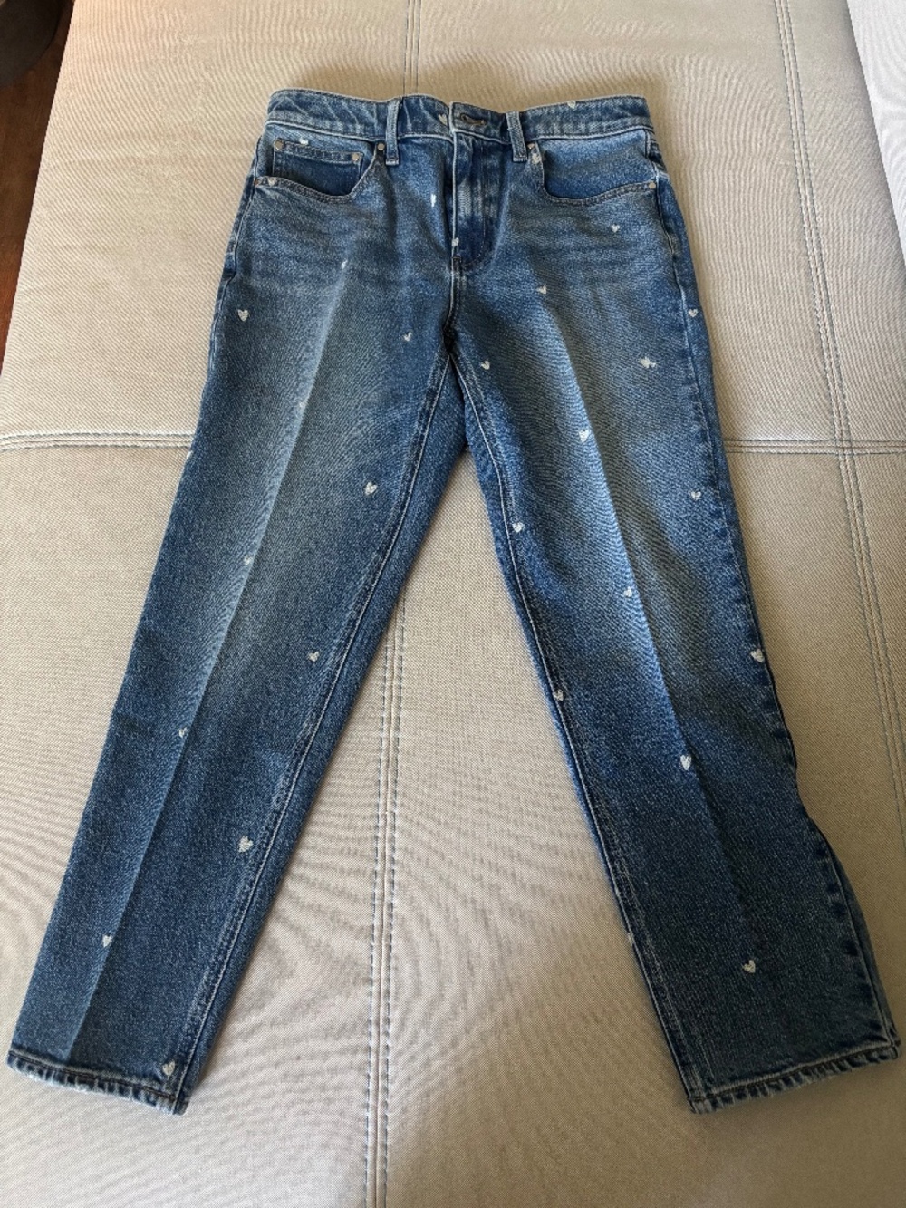 Talbots Tossed Hearts Slim Straight Jeans Size 6